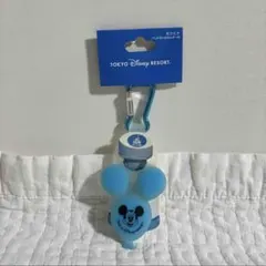 ミッキーバルーン　カラビナ　ブルー