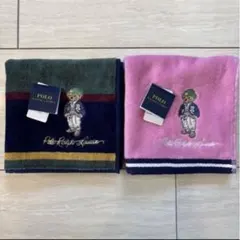 ポロラルフローレン タオルハンカチ ポロベア刺繍 ふわふわのサムネイル