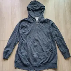 L*u様 無印良品　レディース　ダークグレー フルジップ パーカー Lサイズ