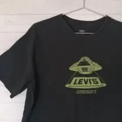 LEVI'S 宇宙船デザイン Tシャツ ブラック
