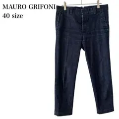 マウログリフォーニ/デニムパンツ/テーパード/イタリア製/M/ネイビーのサムネイル