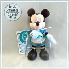ミッキー　ぬいぐるみバッジ　ディズニーシー24周年　マーメイドラグーン