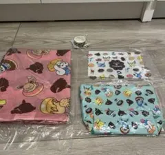 ミスド　ポケモンコラボ　2022福袋4点セット　イーブイ　エコバッグ　ポーチ他