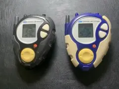 デジモンアドベンチャー02 デジヴァイス(D3)　黒と白青　2個セット