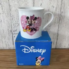 Disney Mickey Minnie　ハート柄　マグカップ