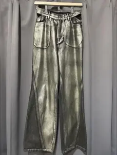 MAISON SPECIAL メゾンスペシャル シルバーメタリックデニ厶のサムネイル