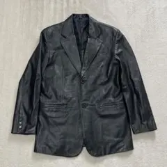 vintage y2k レザージャケット　レザーテーラードジャケット　羊革
