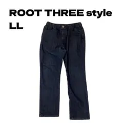 ROOT THREE style イージースキニーデニム インディゴ LL 古着のサムネイル