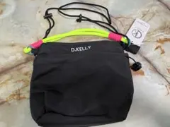 D.KELLY ショルダーバッグ ブラック ネオンカラー