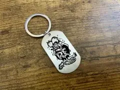 新品　ラットフィンク　キーホルダー　ドッグタグ