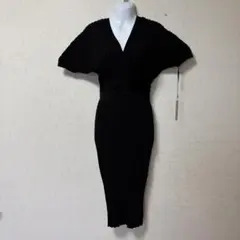 【新品】RESEXXY ドルマンカシュクールニットワンピース (F) リゼクシー