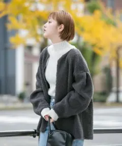 KBF 前後2WAYボアトップス（CHARCOAL）