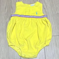 Ralph Lauren イエローロンパース 9M