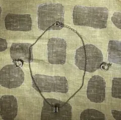 シルバー ストーン付き ネックレス イヤリングセット