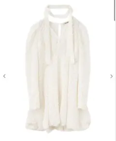 cocodeal ジャカードペプラムバルーンミニワンピース