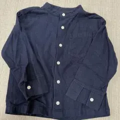 無印良品 ネイビー 長袖シャツ サイズ110cm 綿100%