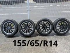 DUNLOP 　エナセーブ　EC202　155/65/R14　タイヤホイール4本のサムネイル