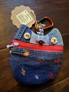 デニムハンドメイド小銭入れ