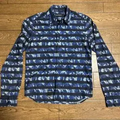 OF THE NEIGE STYLE ボーダー切り替えし迷彩プリントシャツのサムネイル