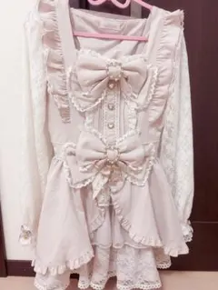 ☆新品☆ LIZ LISA フロントカシュクールBIGリボンセットアップ