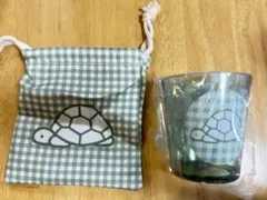 タイトーくじ ブルーナアニマル＊E賞 F賞 コップ 巾着ポーチ 【かめ】