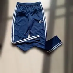 （美品）adidas ネイビー ジャージパンツ ストライプ