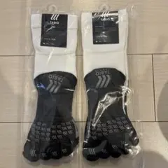 TABIO 5本指ソックス M ホワイト/ブラック 25cm~27cm