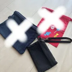 メッシュポーチ ブラックのみ