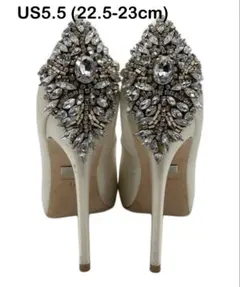 Badgley Mischka ビジューパンプス US5.5のサムネイル