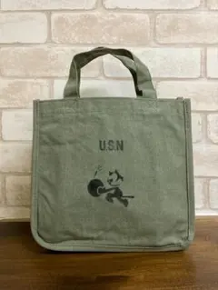 USNキャンバストートバッグ　ミリタリーバッグ　ミリタリージャケット　キャンプ