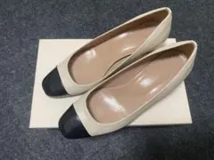 ファビオルスコーニFRED PERRY フラットパンプス バイカラー