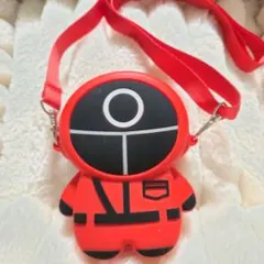 イカゲーム シリコン製 ポシェット キーホルダー