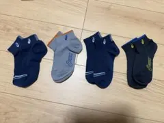 u*b様 asics アシックス アンクルソックス 4足セット 23～25cmのサムネイル