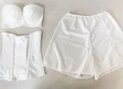 ブライダルインナーセット　ブラジャー＆ウエストニッパー＆フレアパンツ　3点