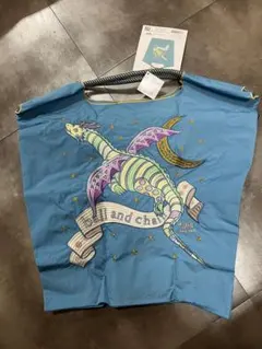 新品正規 Ball & Chain エコバッグ Dドラゴン M ブルー