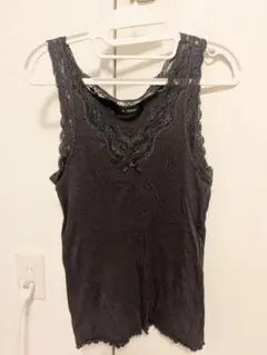 【最終値下げ】w closet キャミソール レース ブラック フリーサイズのサムネイル