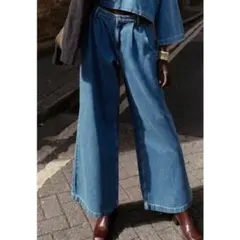 ZARA JEANS Z1975 ミッドライズワイドレッグ 36