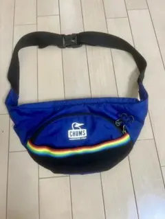CHUMS ボディバッグ 青 黒 レインボー