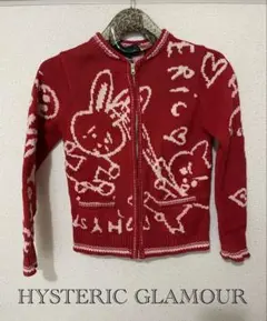 HYSTERIC GLAMOUR 落書きうさぎカウチンセーター✮ 難ありのサムネイル