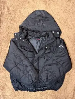 Lovetoxic黒 フード付中綿コート 150cm