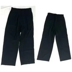タックワイドパンツ ブラック オフィスカジュアル スーツ 入学式 卒業式