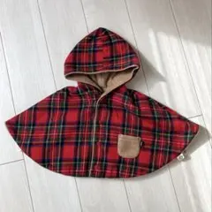 SHIPS フリース リバーシブルポンチョ