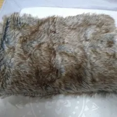 ファー付きニットネックウォーマー F