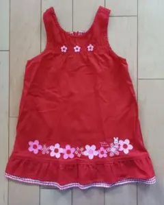 ミキハウスワンピースジャンパースカート　サイズ100女の子