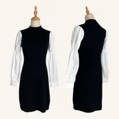 FREE'S MART フリーズマート 長袖 ニットワンピース ブラック系 M