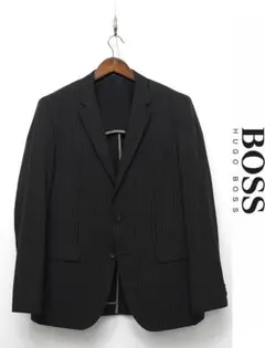 U376/ HUGO BOSS テーラードジャケット ストライプ 50 黒 春夏のサムネイル