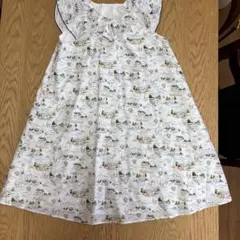 BeBe 140 ノースリーブワンピース（白）