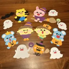 ラスト1点！　ハロウィン壁面　動物壁面　ハロウィン　壁面　壁面飾り　保育　幼稚園