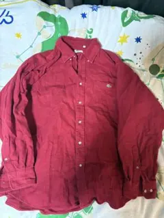 LACOSTE 長袖ネルシャツ 赤 サイズ5