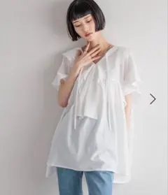 LOWRYSFARM フリルチュニックブラウスのサムネイル